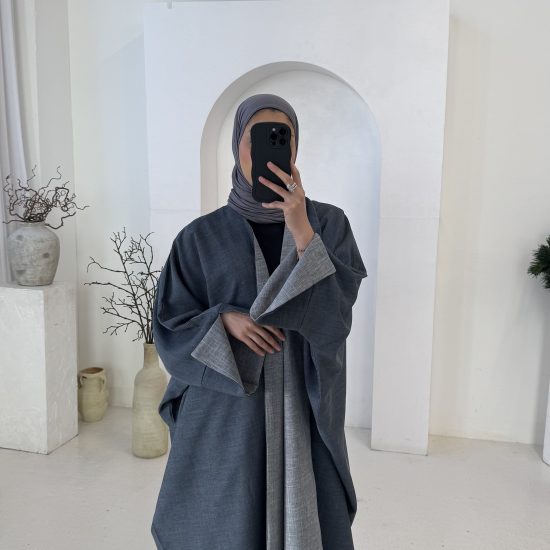 BLUE TWO TONED ABAYA
