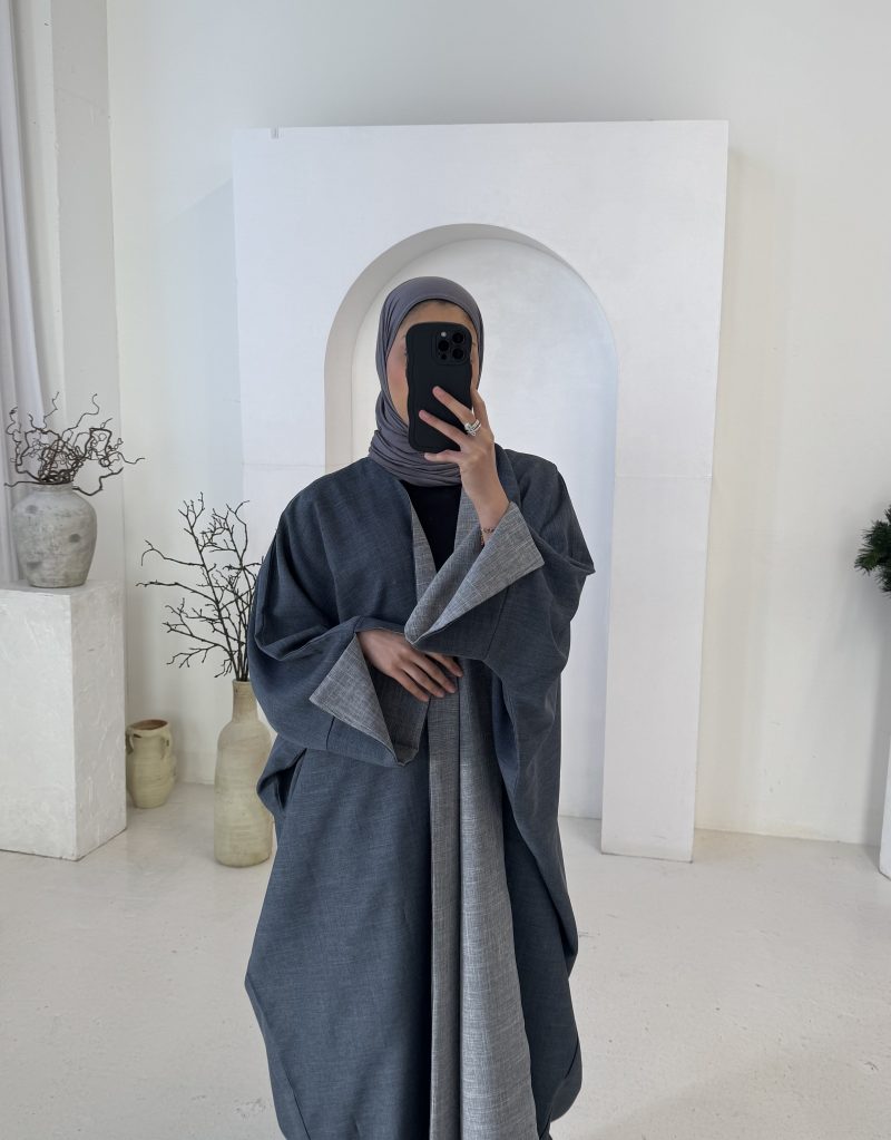 BLUE TWO TONED ABAYA