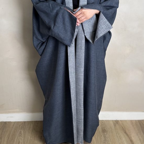 BLUE TWO TONED ABAYA