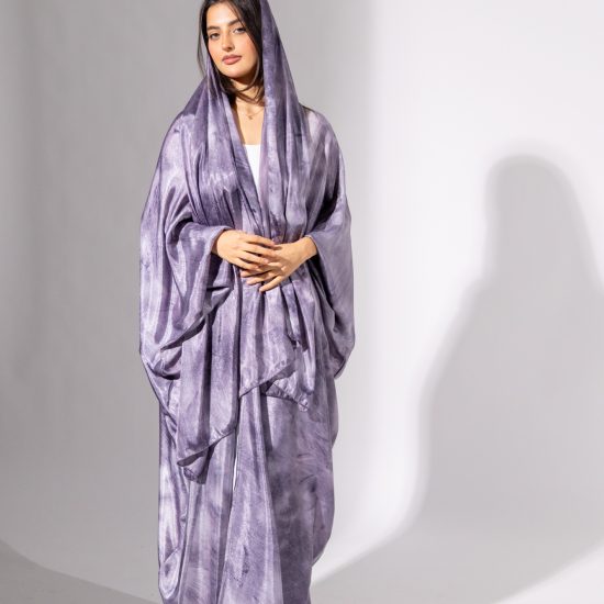 LILAC TIE-DYE ABAYA