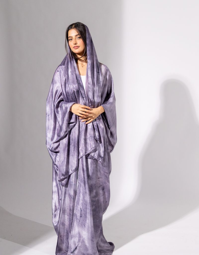 LILAC TIE-DYE ABAYA